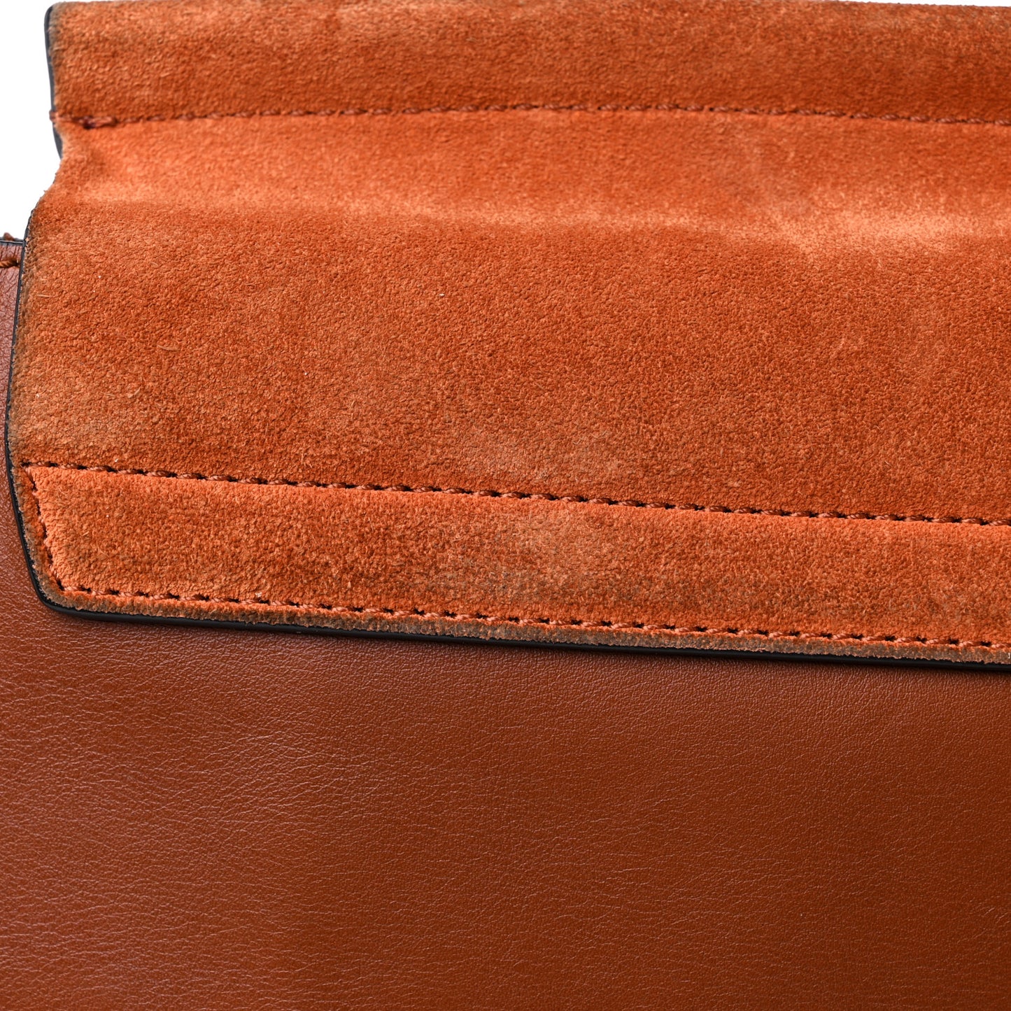 Suede Calfskin Medium Faye Shoulder Bag Tobacco
