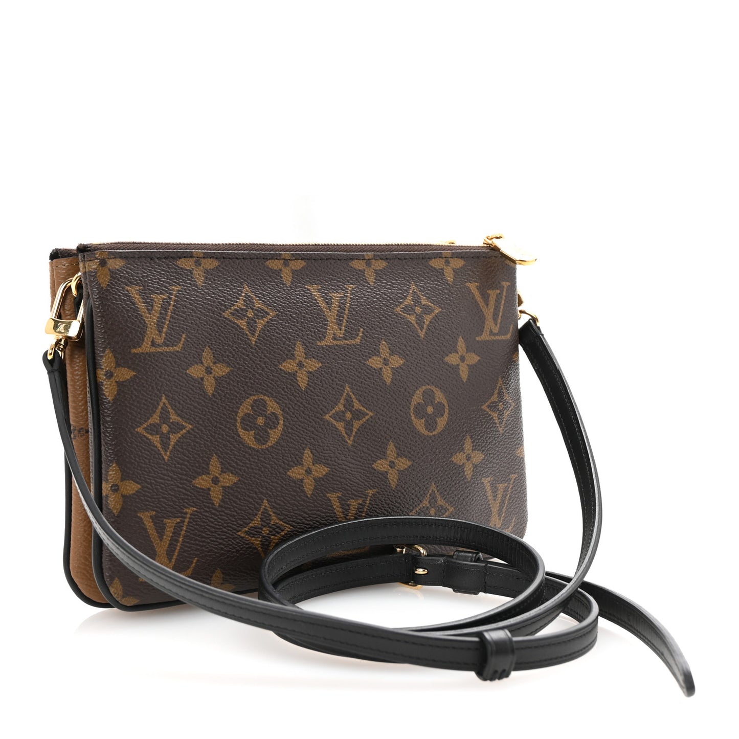 Reverse Monogram Giant Double Zip Pochette