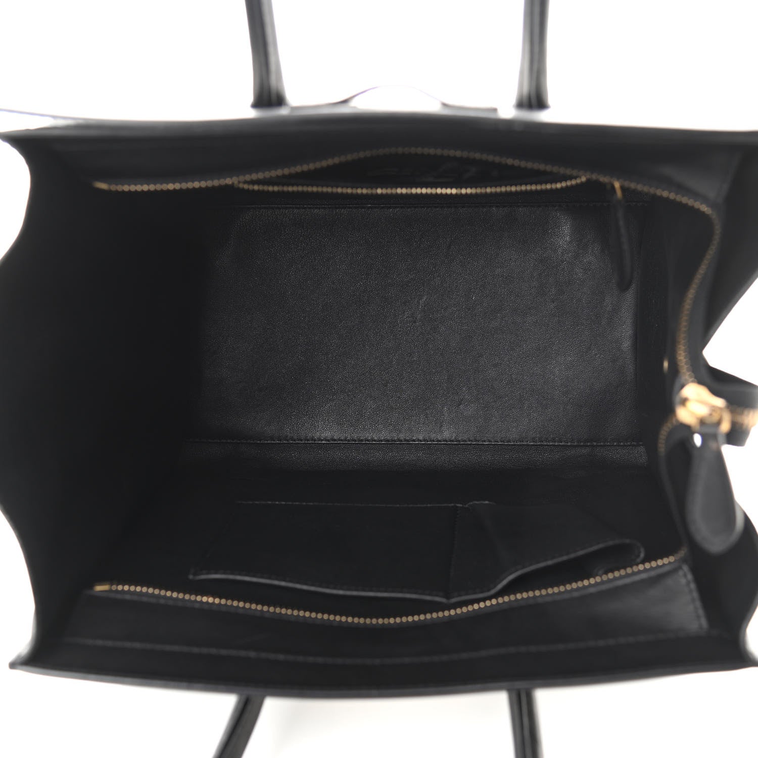 Celine Bullhide Calfskin Mini Bi-Color Luggage Black White 5 of 12