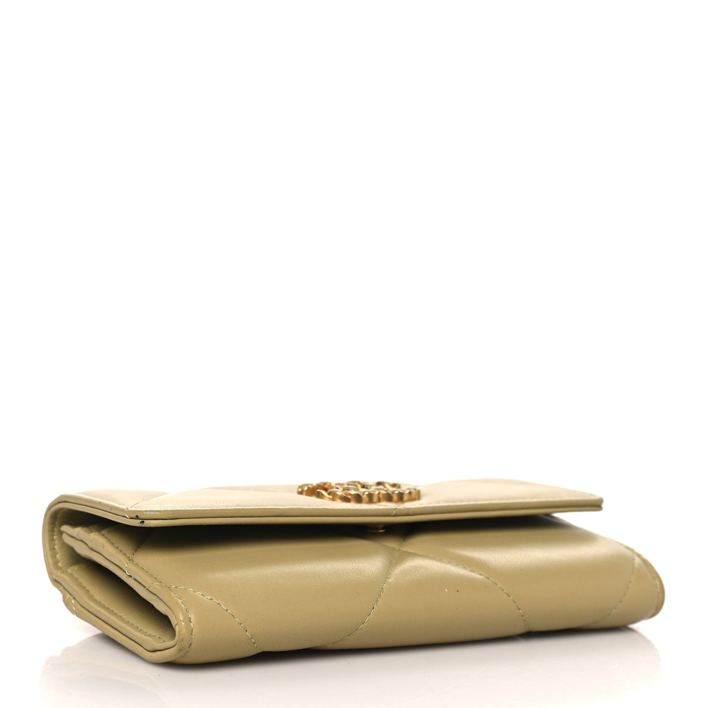 Lambskin Quilted Chanel 19 Flap Wallet