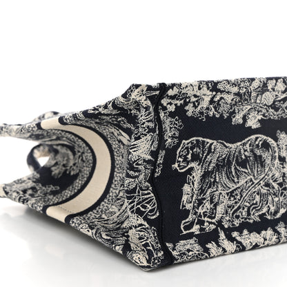 Christian Dior Canvas Embroidered Small Dioriviera Toile De Jouy Book Tote Blue 9 of 10