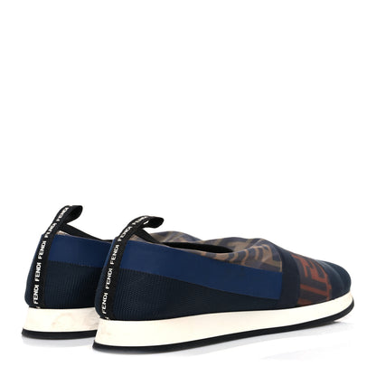 Fendi Technical Mesh FF Sneakers 39 Tobacco Navy 5 of 12