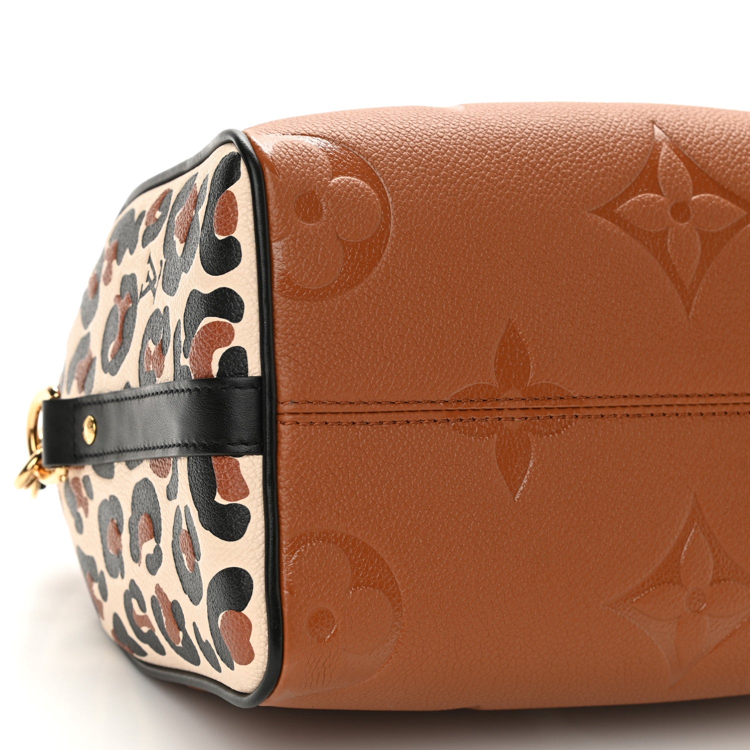 Louis Vuitton Empreinte Monogram Giant Wild At Heart Speedy Bandouliere 25 Caramel 8 of 10