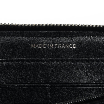 Chanel Patent Quilted Brilliant Zip Around Wallet Black 8 of 9