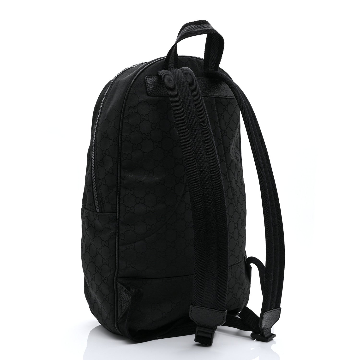 Gucci Nylon Monogram Slim Backpack Black 3 of 11