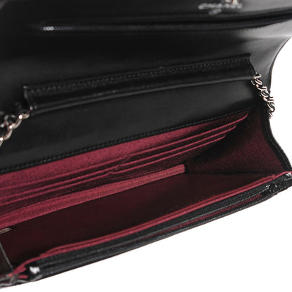 Chanel Lambskin Quilted Wallet on Chain WOC Black 5 of 8