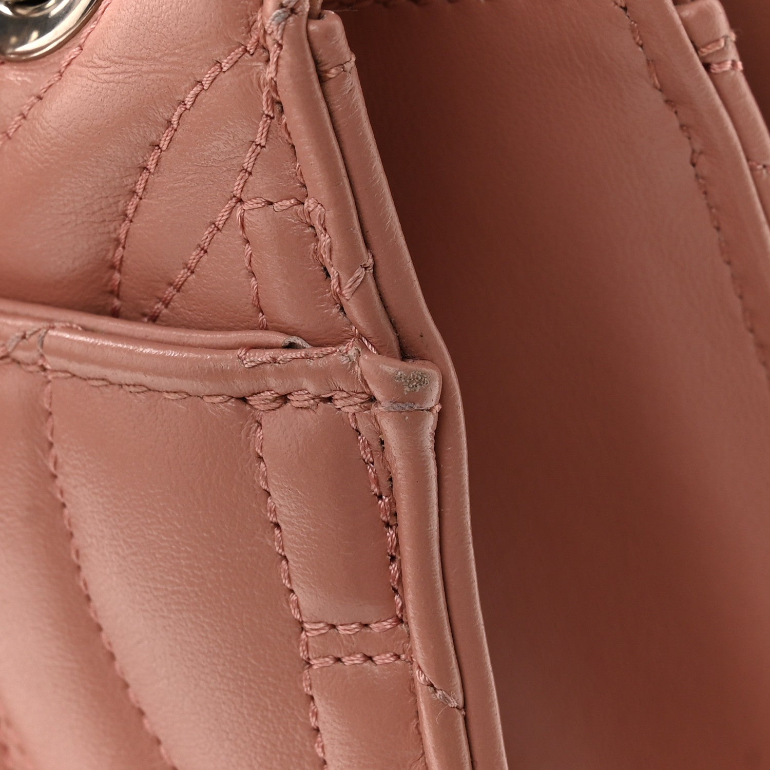 Salvatore Ferragamo Calfskin Quilted Gancini Flap Bag Antique Rose 14 of 14
