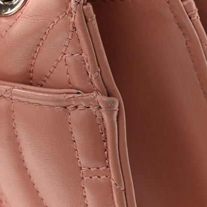 Salvatore Ferragamo Calfskin Quilted Gancini Flap Bag Antique Rose 14 of 14