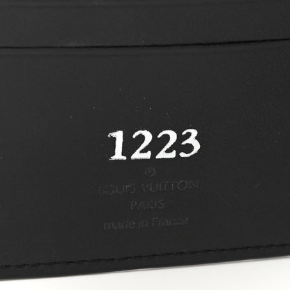 Louis Vuitton Grained Calfskin Aerogram Multiple Wallet Black 6 of 7