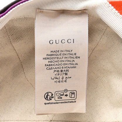 Gucci Lambskin Baseball Hat M Purple Orange 8 of 8