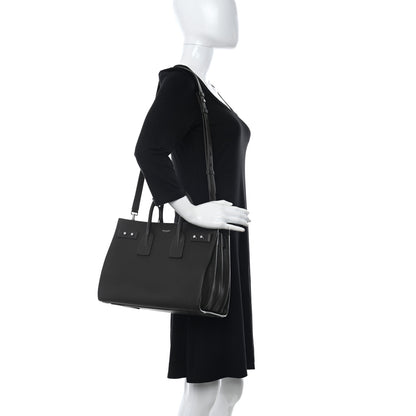 Saint Laurent Grained Calfskin Small Supple Sac De Jour Wood 2 of 12