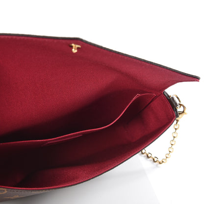 Louis Vuitton Monogram Pochette Felicie Chain Wallet Fuchsia 5 of 15