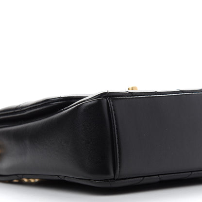 Chanel Lambskin Quilted Small Side Note Flap Black 8 of 9