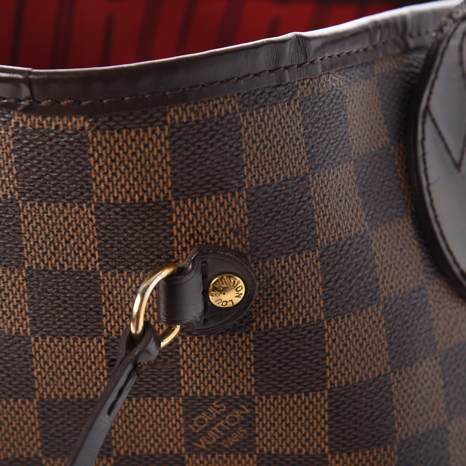 Louis Vuitton Damier Ebene Neverfull MM 29 of 29