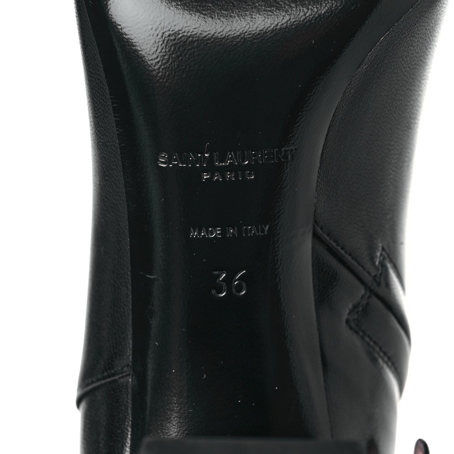 Saint Laurent Nappa Loulou Ankle Zip Boot 36 Black 6 of 8