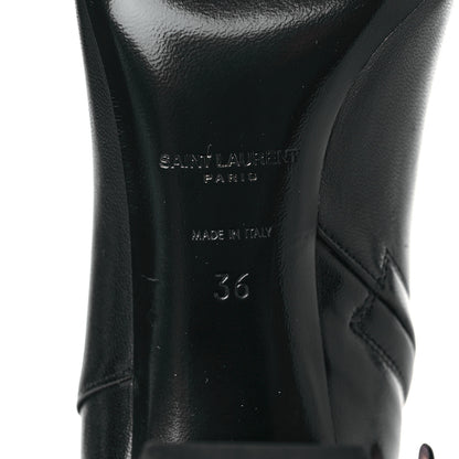 Saint Laurent Nappa Loulou Ankle Zip Boot 36 Black 6 of 8