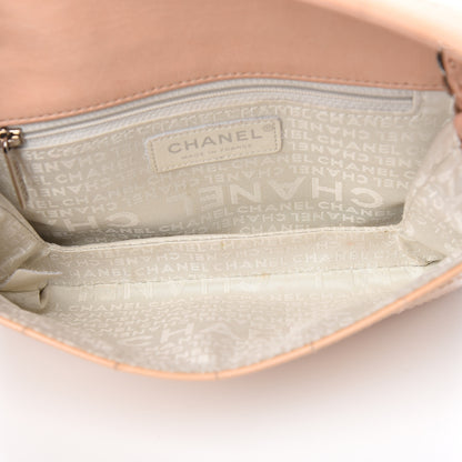 Chanel Patent Square Stitched CC Flap Clutch Beige 4 of 12