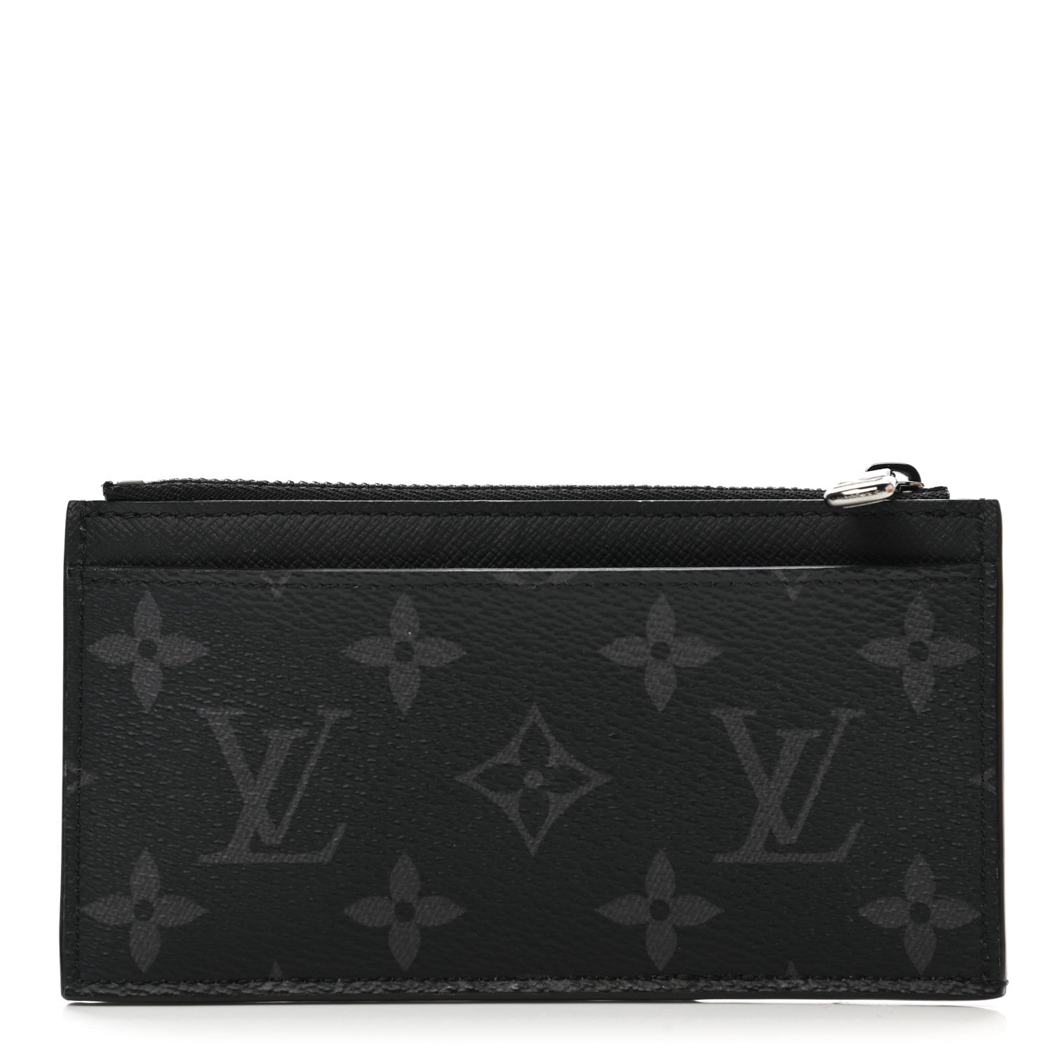 Louis Vuitton Reverse Monogram Eclipse Taiga Coin Card Holder 1 of 8