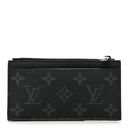 Louis Vuitton Reverse Monogram Eclipse Taiga Coin Card Holder 1 of 8