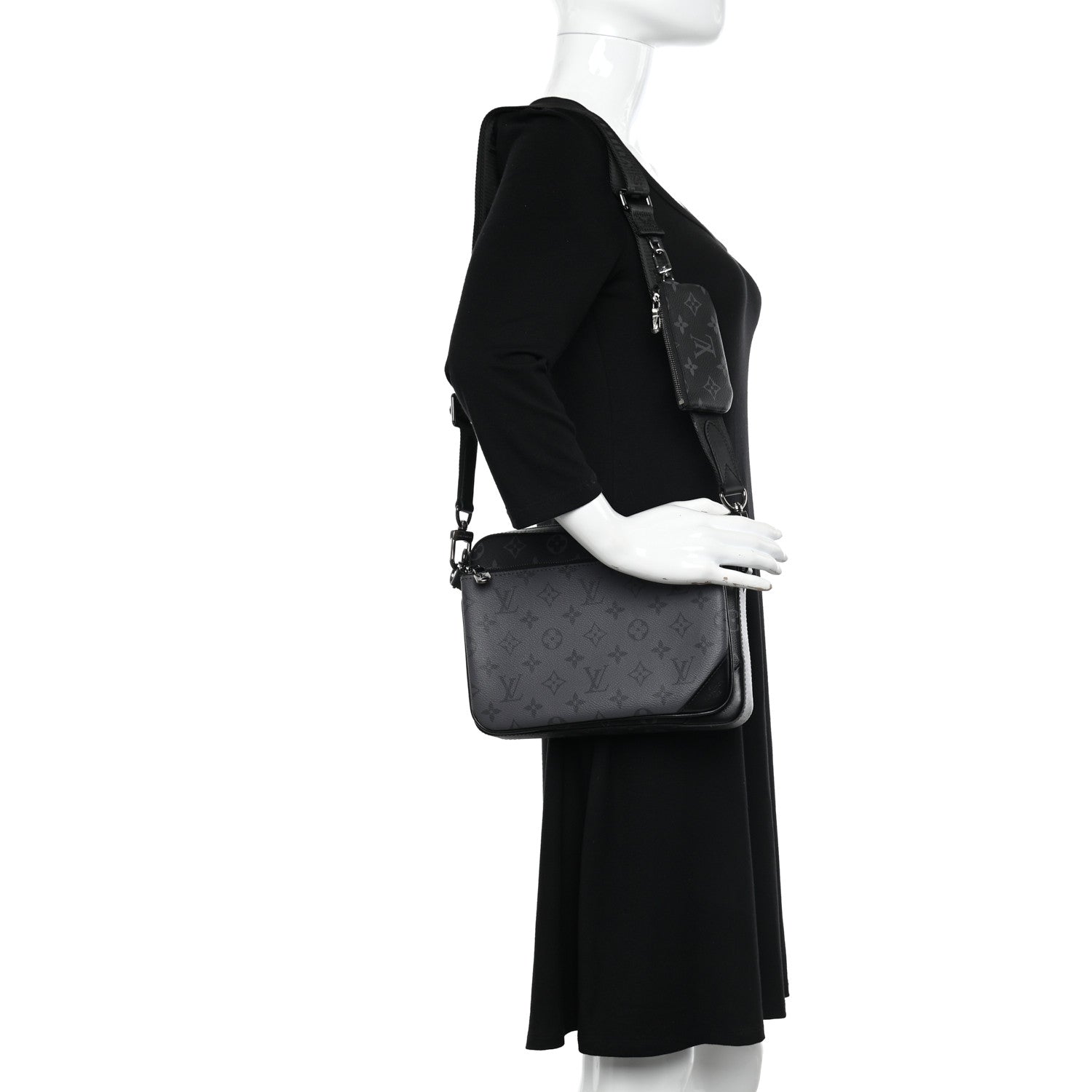 Louis Vuitton Reverse Monogram Eclipse Trio Messenger 2 of 10
