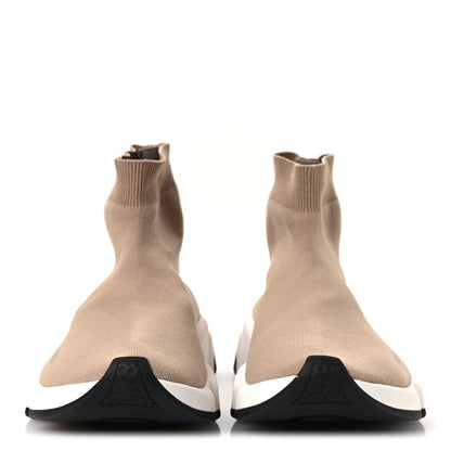 Balenciaga Neoprene Knit Bi-Color Sole Womens Speed Sneakers 40 Beige White Black 3 of 11