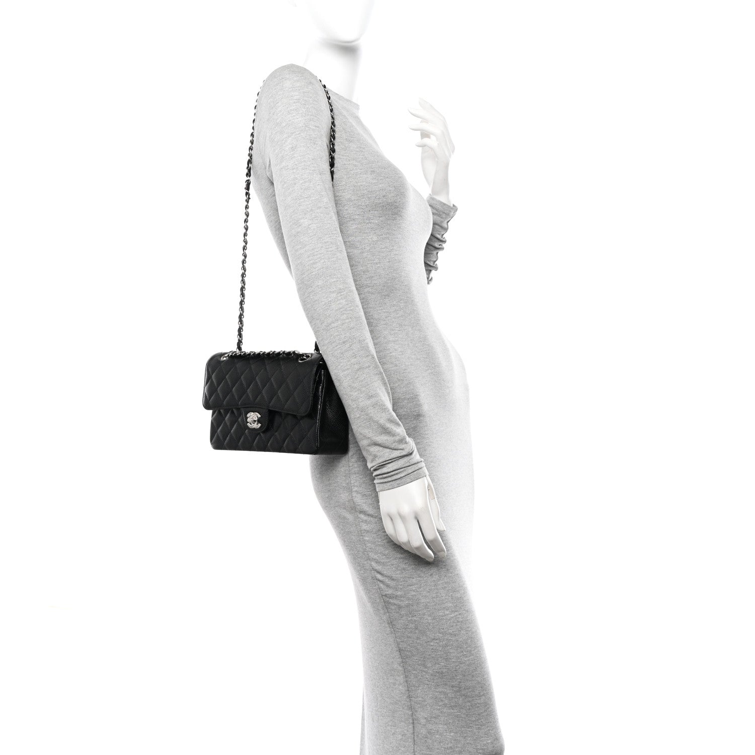 Chanel Caviar Quilted Small Double Flap Black 2 of 10