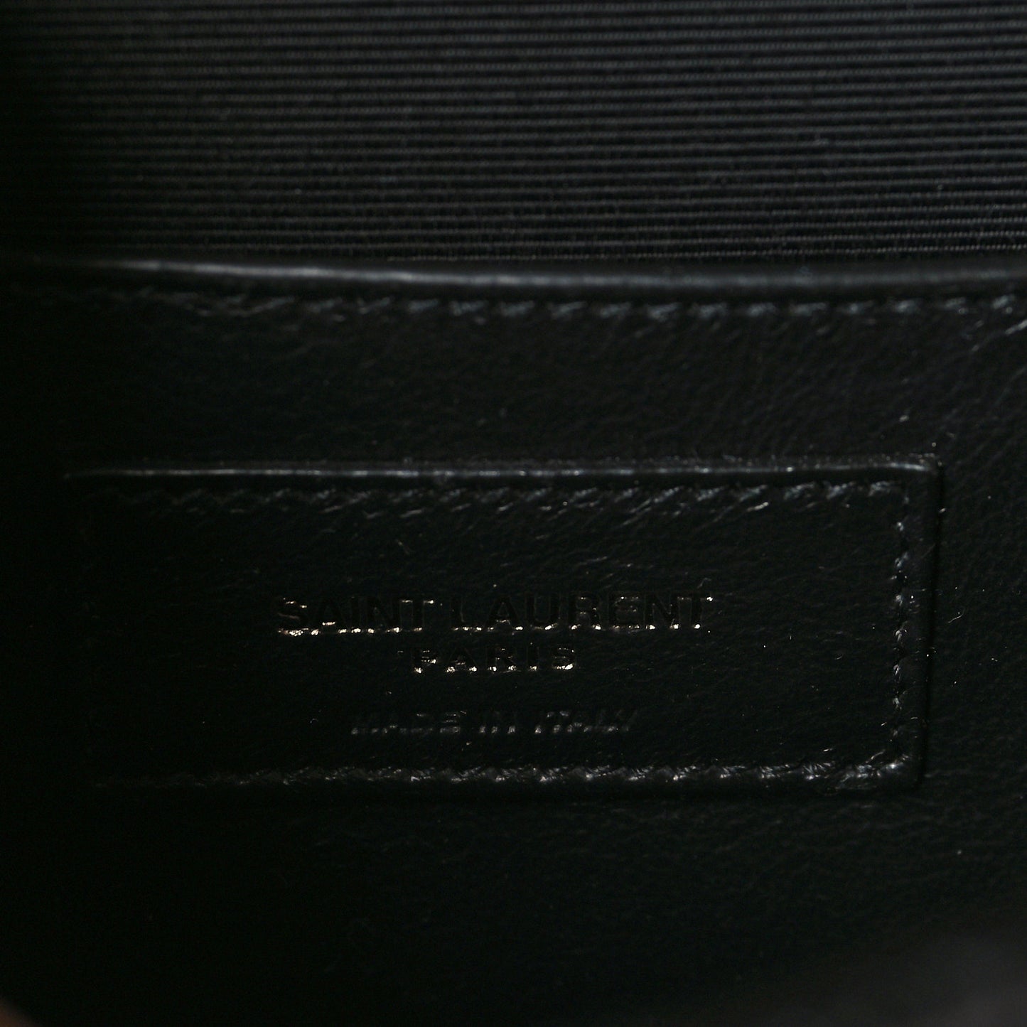 Grain De Poudre Textured Mixed Matelasse Triquilt Small Monogram Monochrome Satchel Black