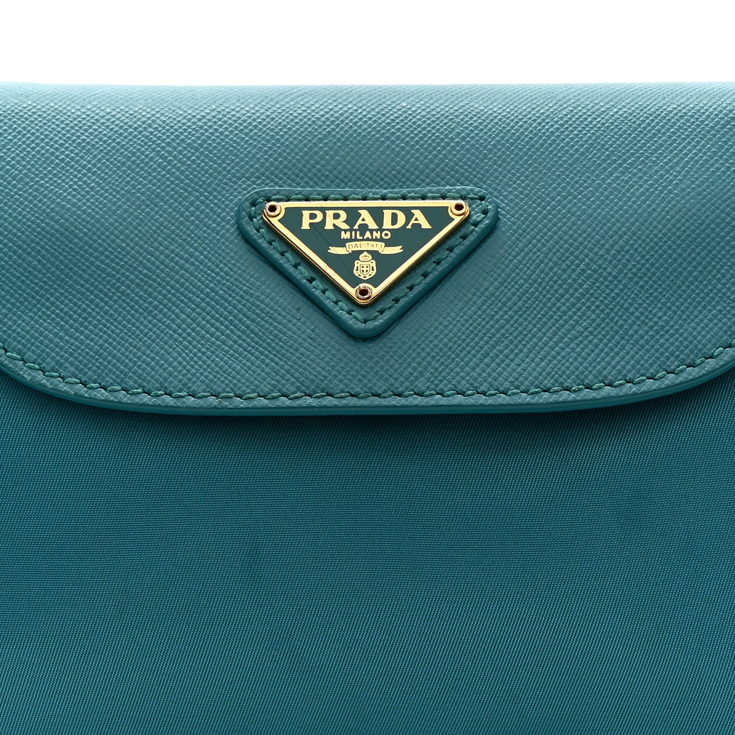 Prada Tessuto Nylon Saffiano Crossbody Bag Turchese 8 of 14