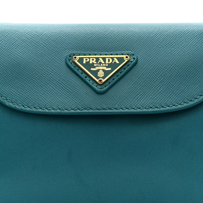 Prada Tessuto Nylon Saffiano Crossbody Bag Turchese 8 of 14