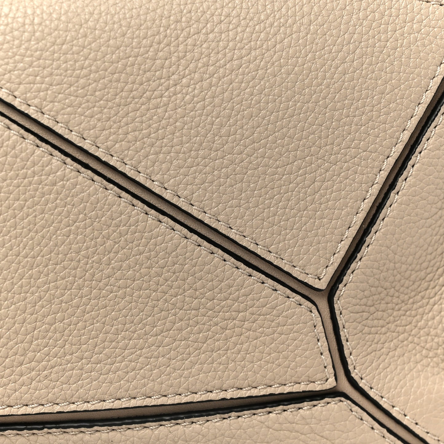 Calfskin Small Puzzle Bag Light Oat
