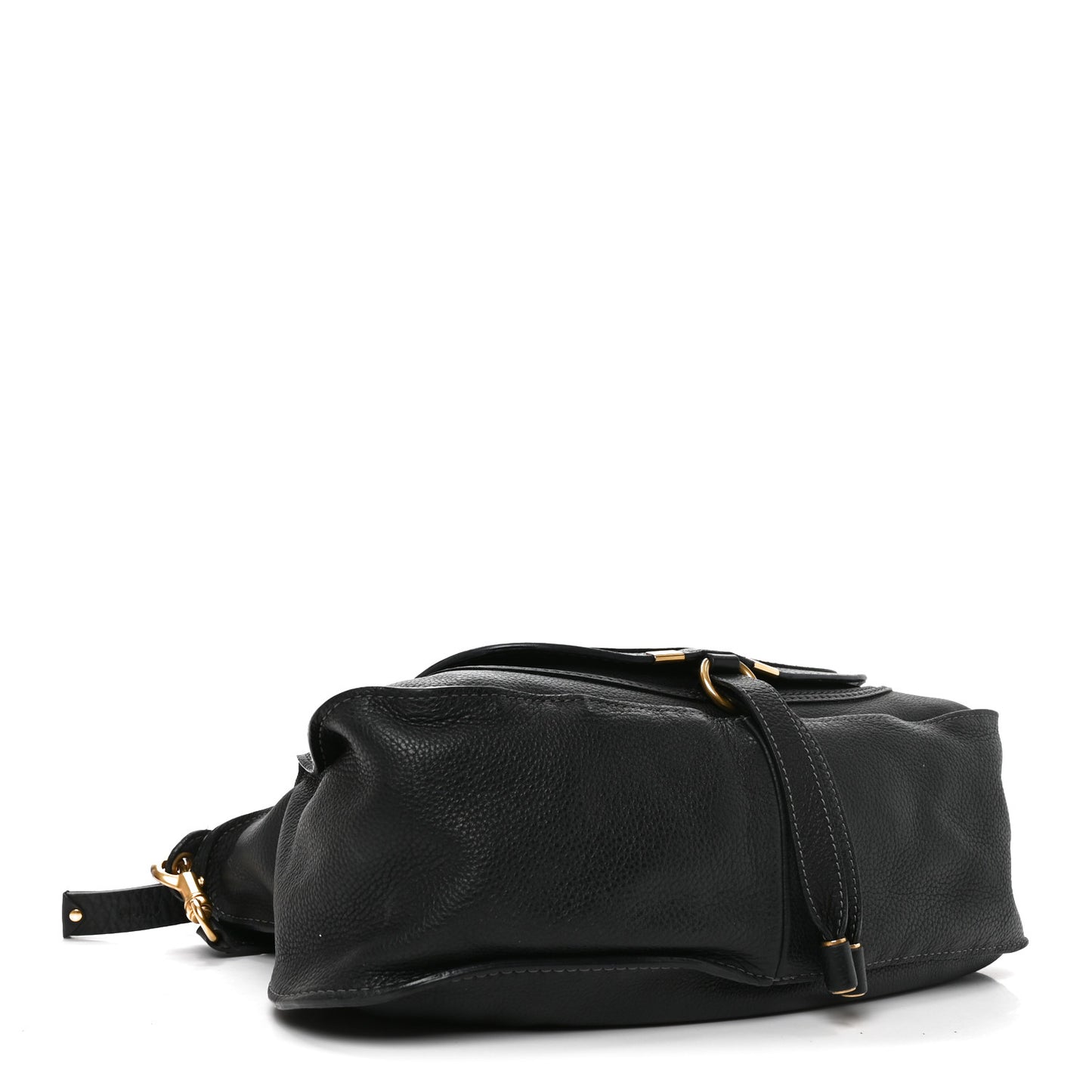Calfskin Medium Marcie Satchel Black