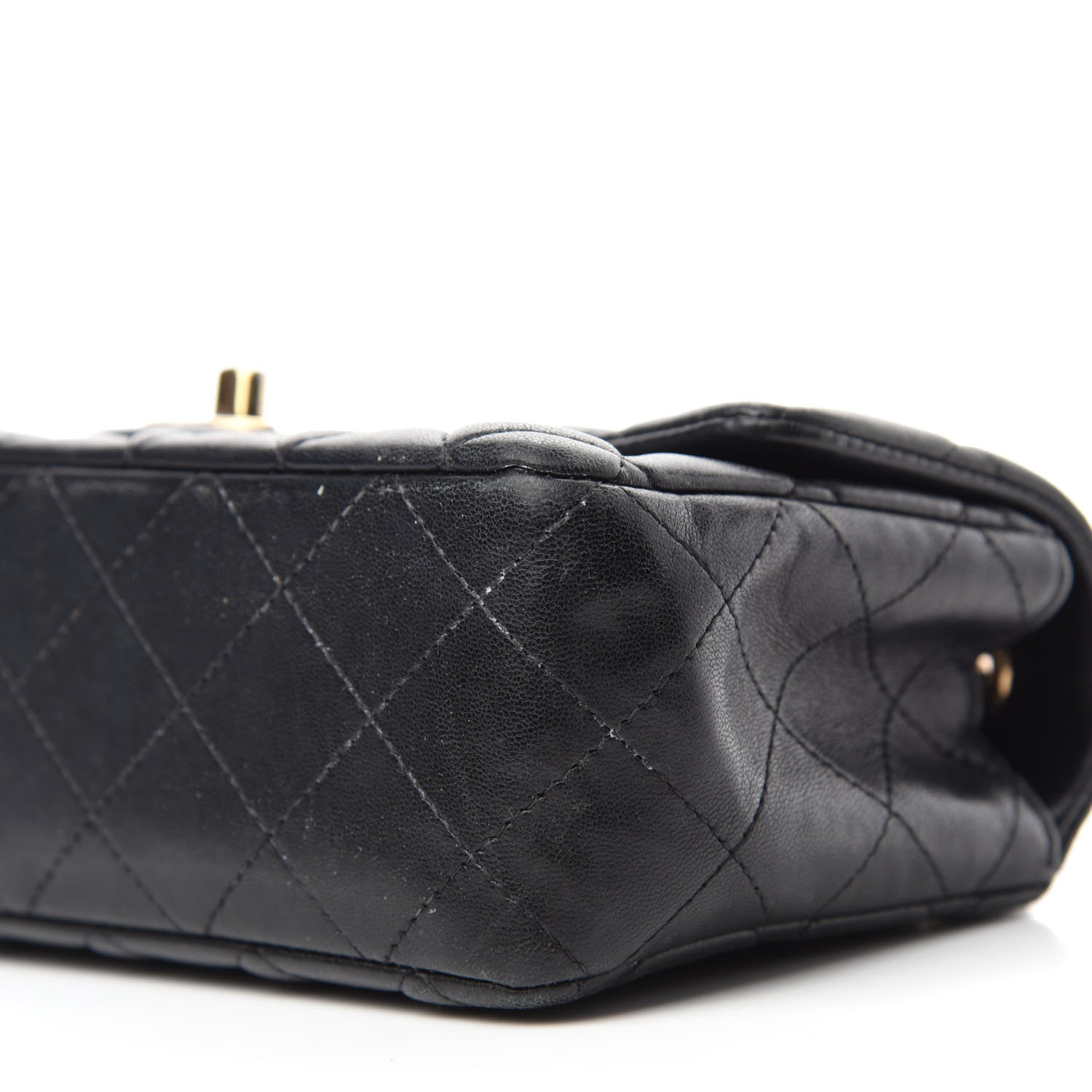 Chanel Lambskin Quilted Mini Rectangular Flap Black 7 of 10