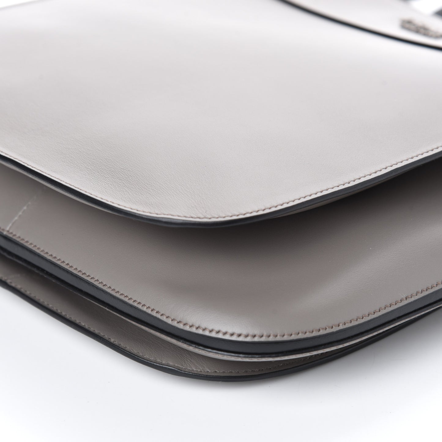 City Calfskin Small Margit Bag Argilla Black