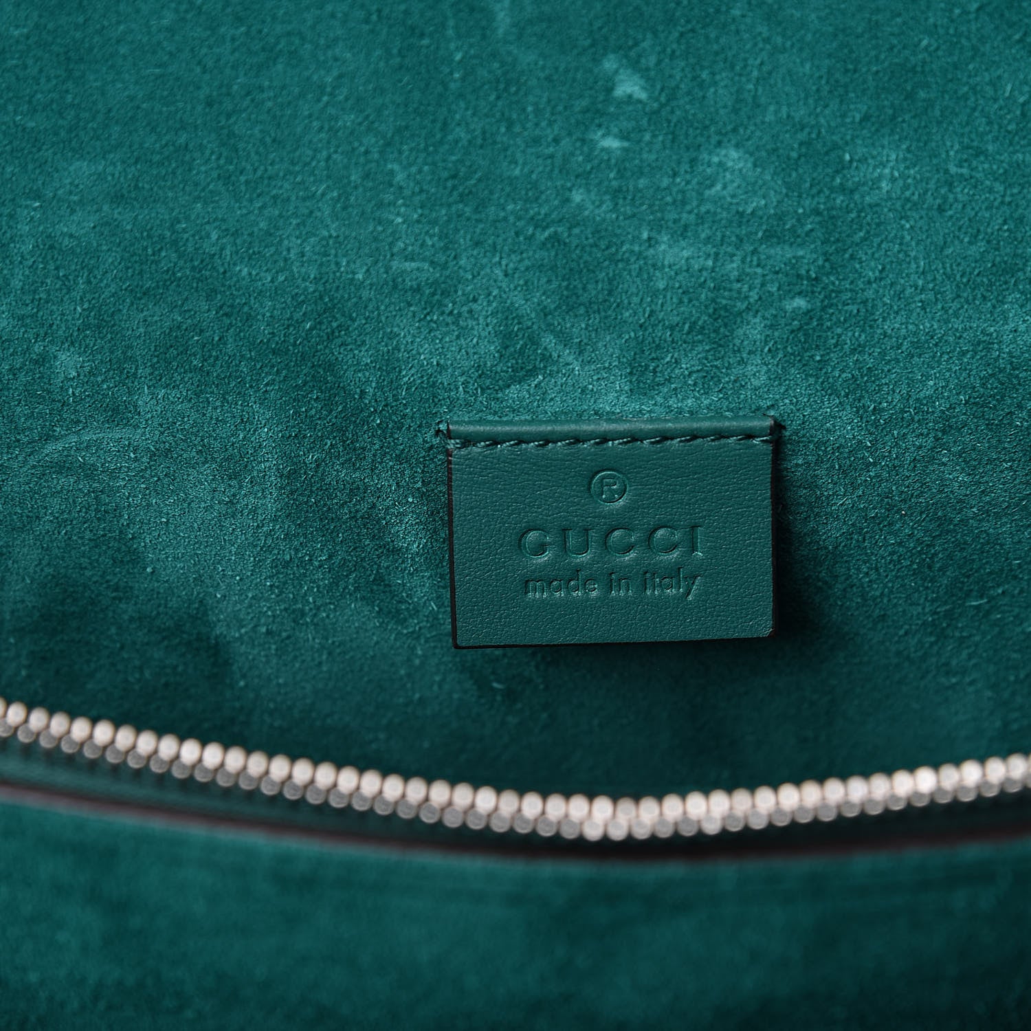 Gucci GG Supreme Monogram Embroidered Medium Dionysus Shoulder Bag Emerald 7 of 12