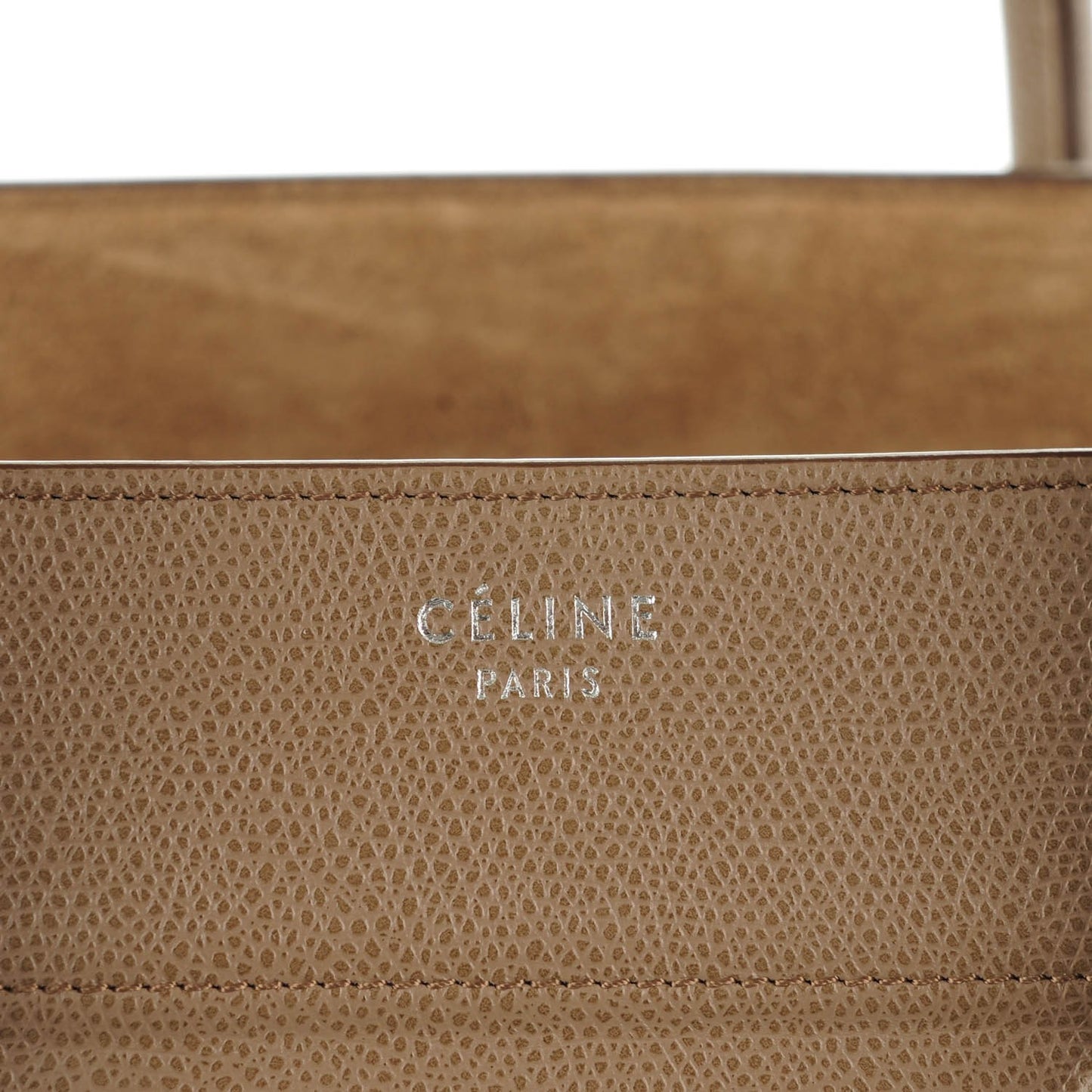 Grained Calfskin Medium Phantom Luggage Taupe