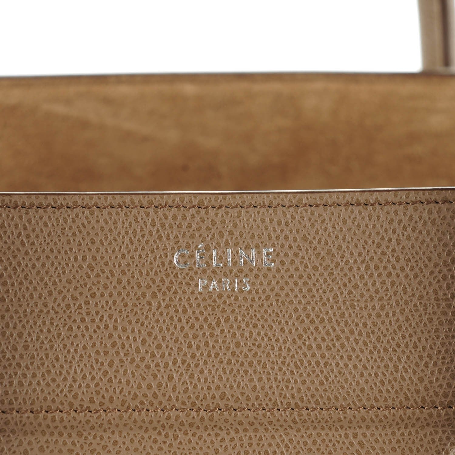 Celine Grained Calfskin Medium Phantom Luggage Taupe 7 of 9