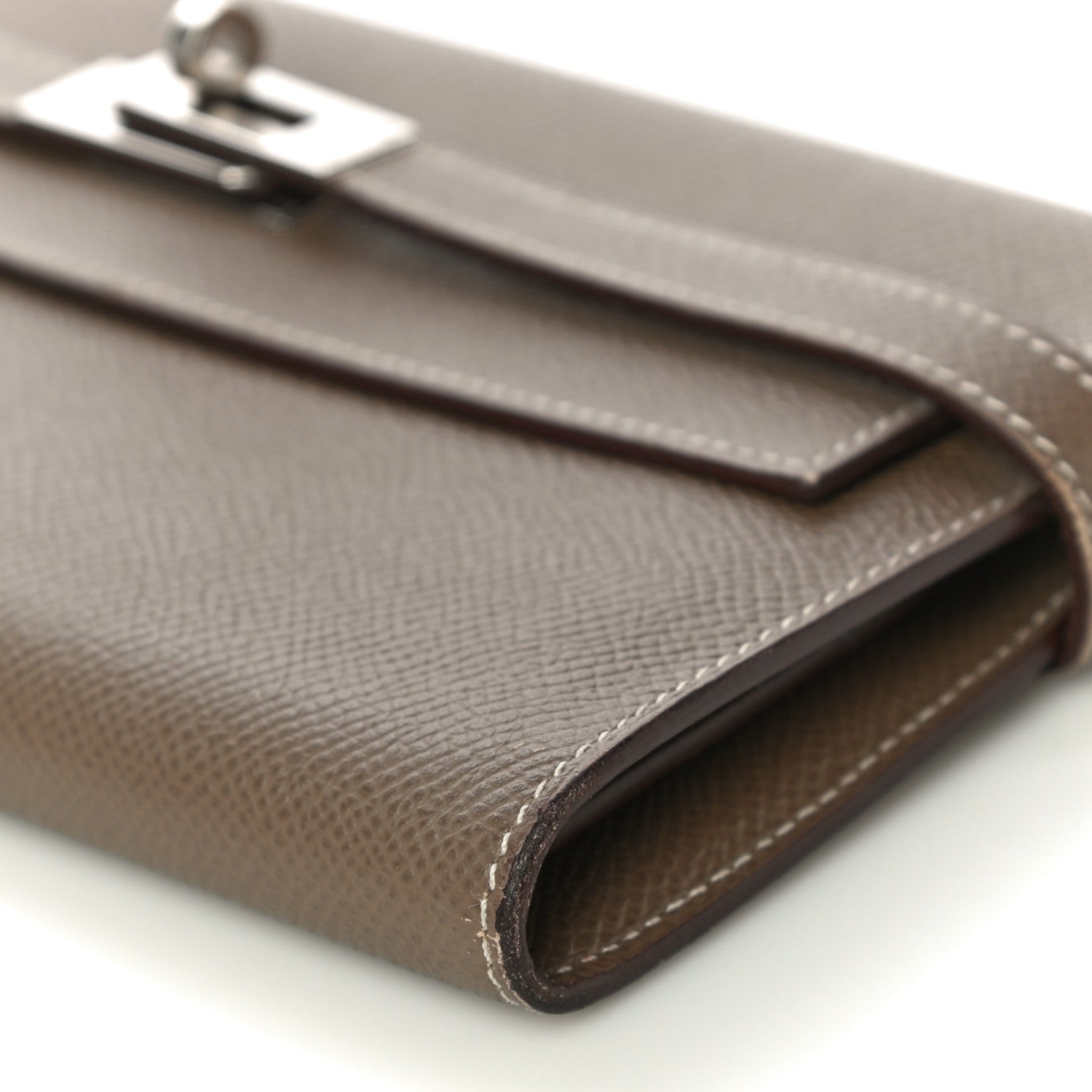 Hermes Epsom Kelly Longue Wallet Etoupe 9 of 11