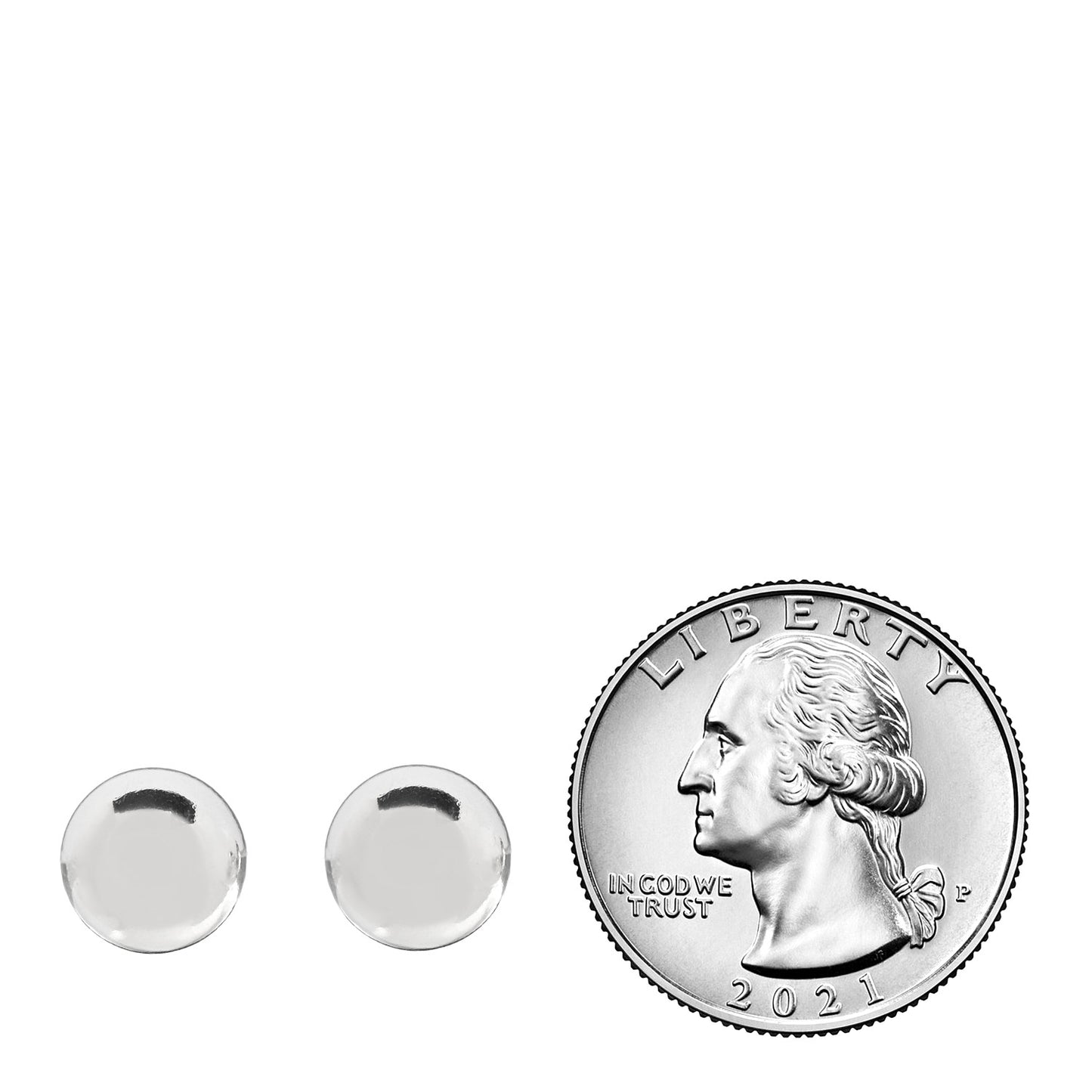 Sterling Silver 10mm HardWear Ball Earrings