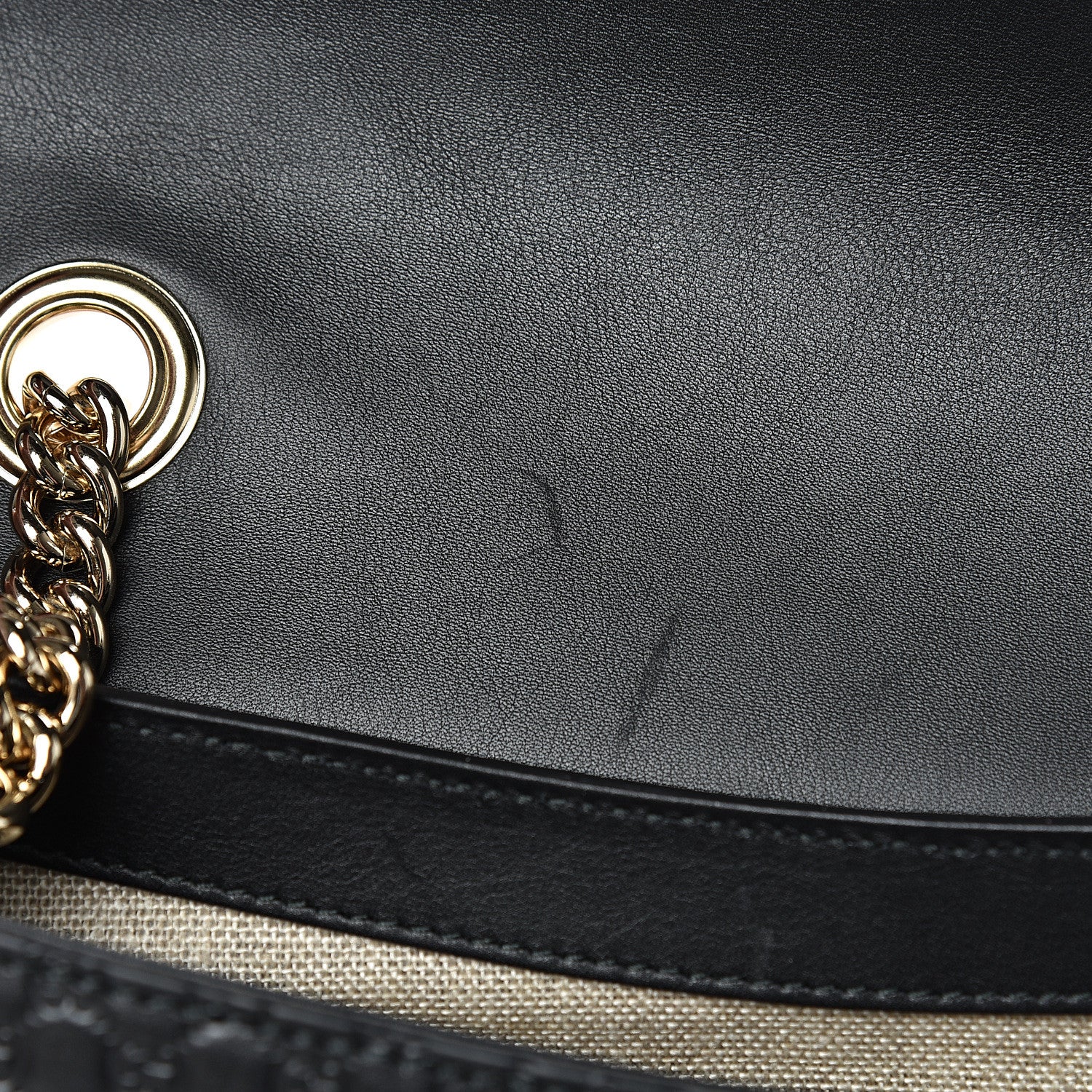 Gucci Microguccissima Medium Emily Chain Shoulder Bag Black 12 of 12