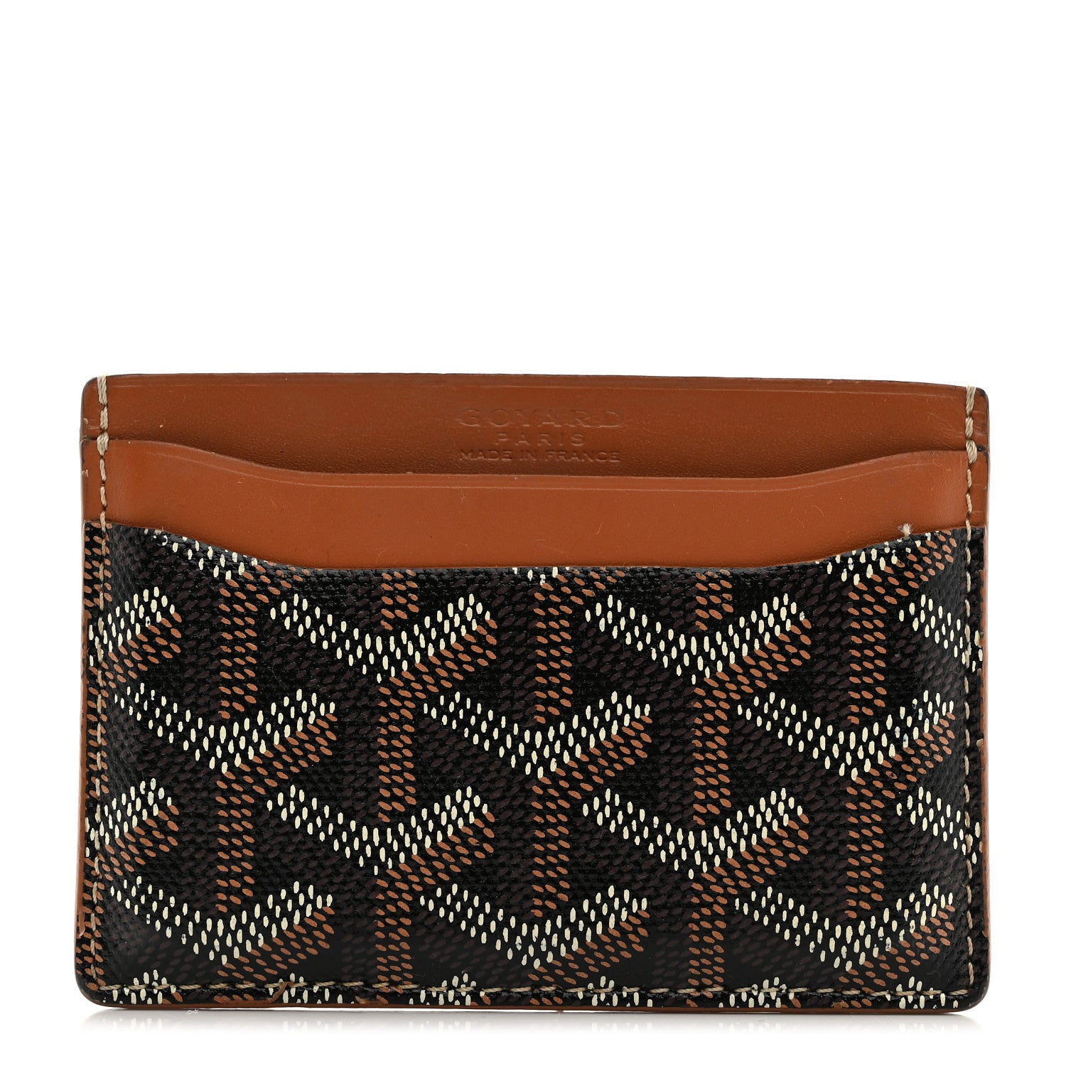 Goyard Goyardine Saint Sulpice Card Holder Black Gold 1 of 9