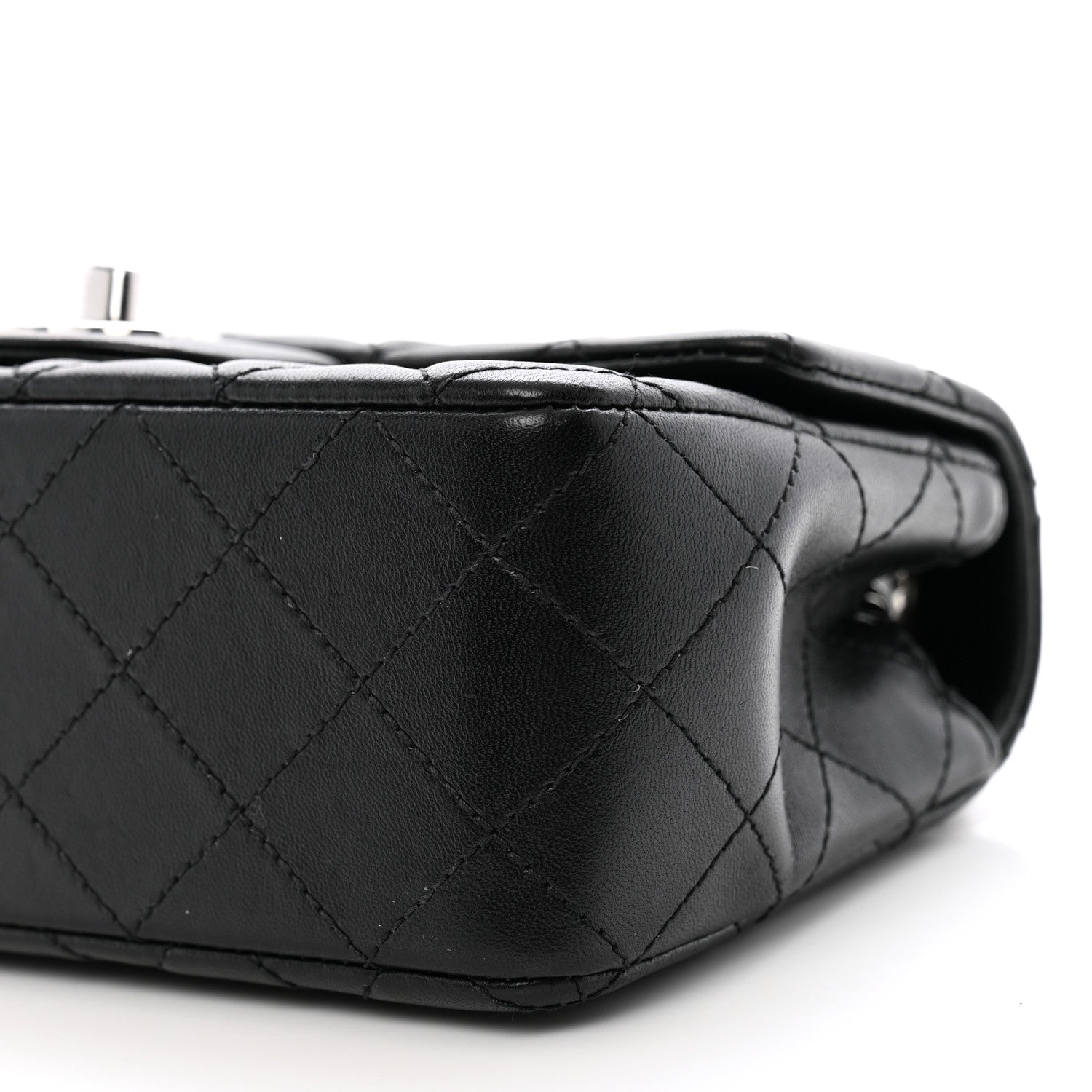 Chanel Lambskin Quilted Mini Rectangular Flap Black 10 of 10