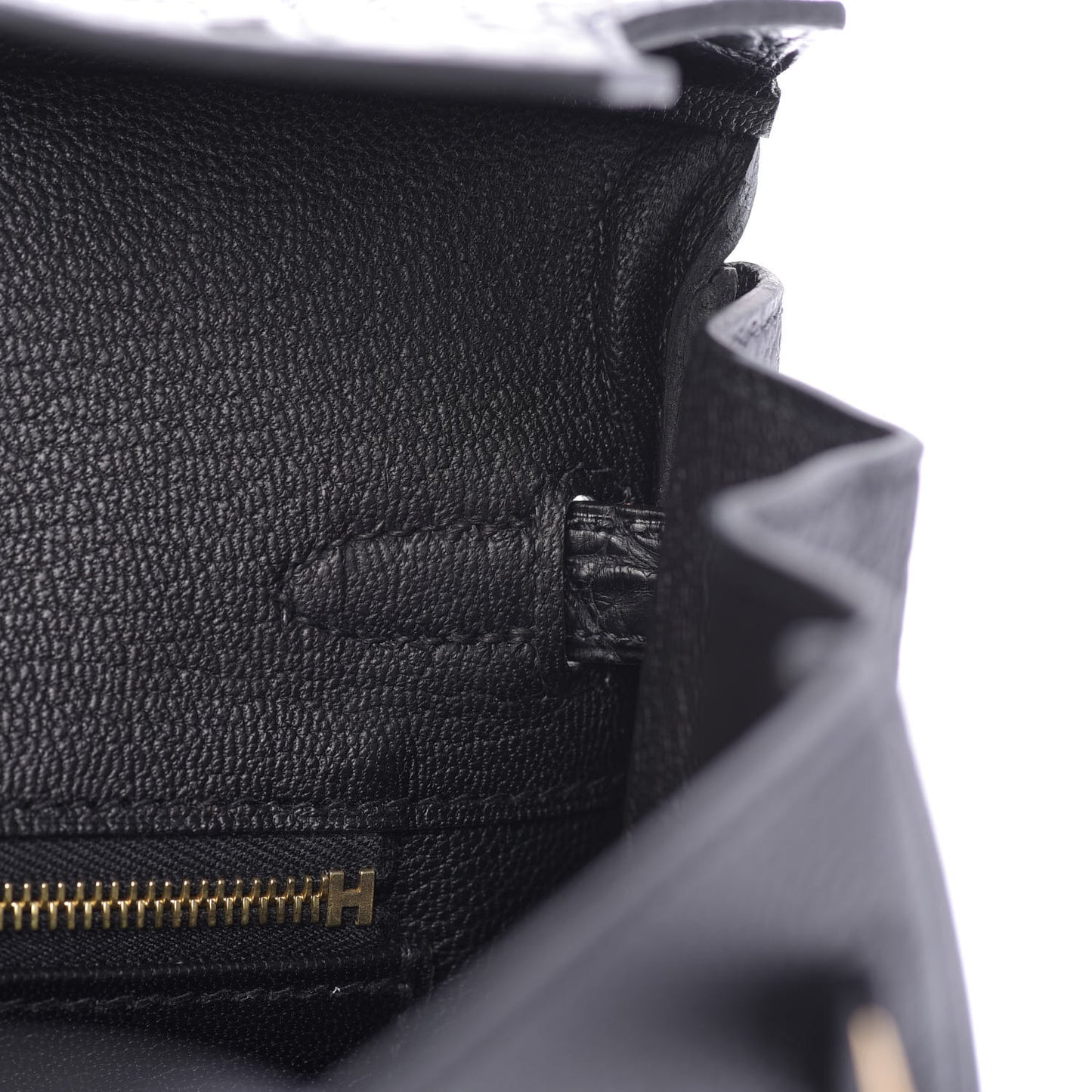 Togo Matte Alligator Birkin Touch 25 Black