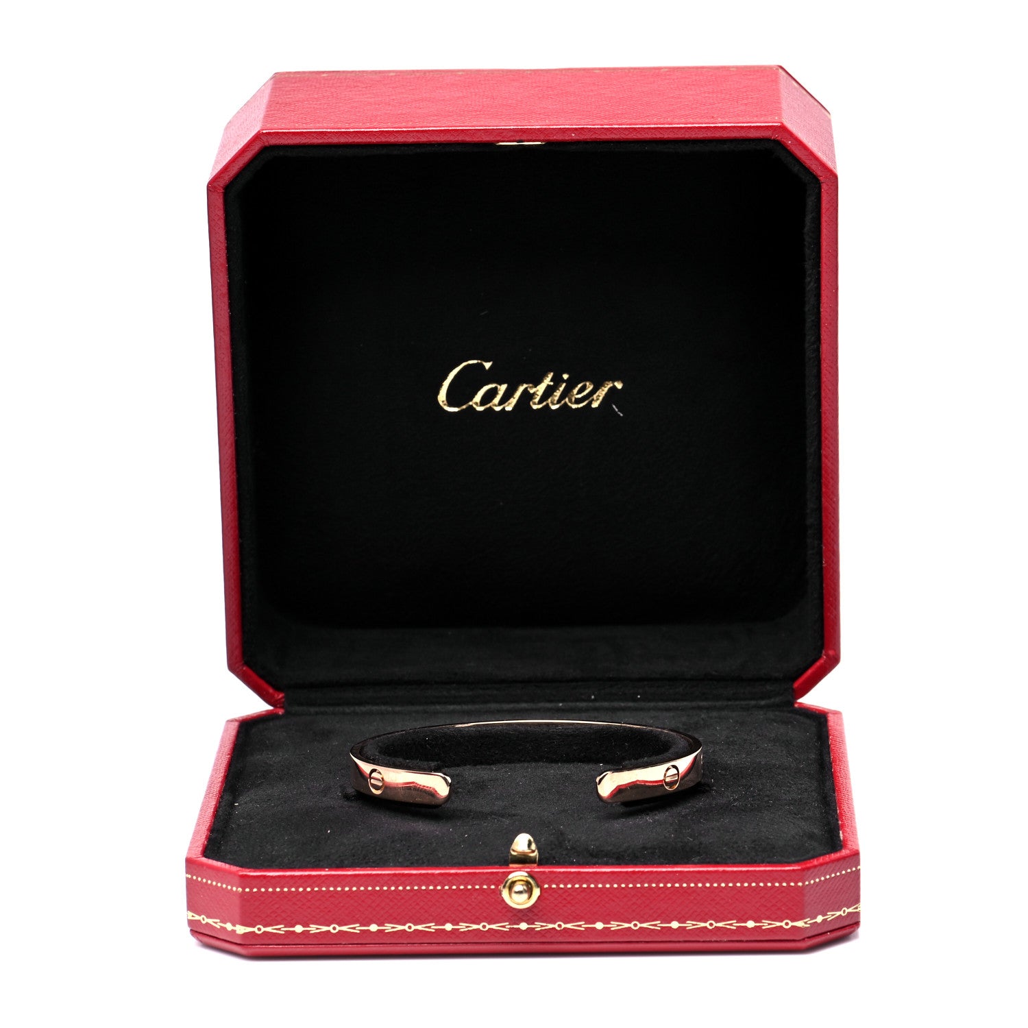 Cartier 18K Pink Gold LOVE Cuff Bracelet 19 5 of 5