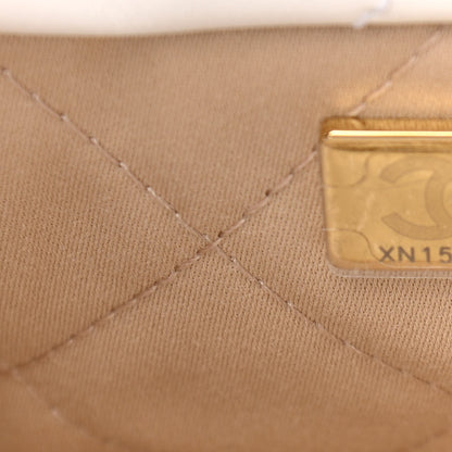 Chanel Shiny Calfskin Quilted Chanel 22 White 7 of 12