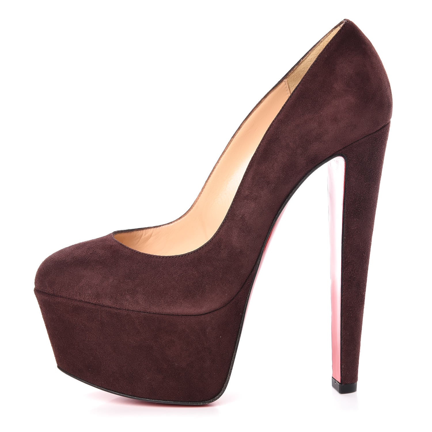 Christian Louboutin Suede Alta Vicky 160 Pumps 38 Cramoisi 1 of 8