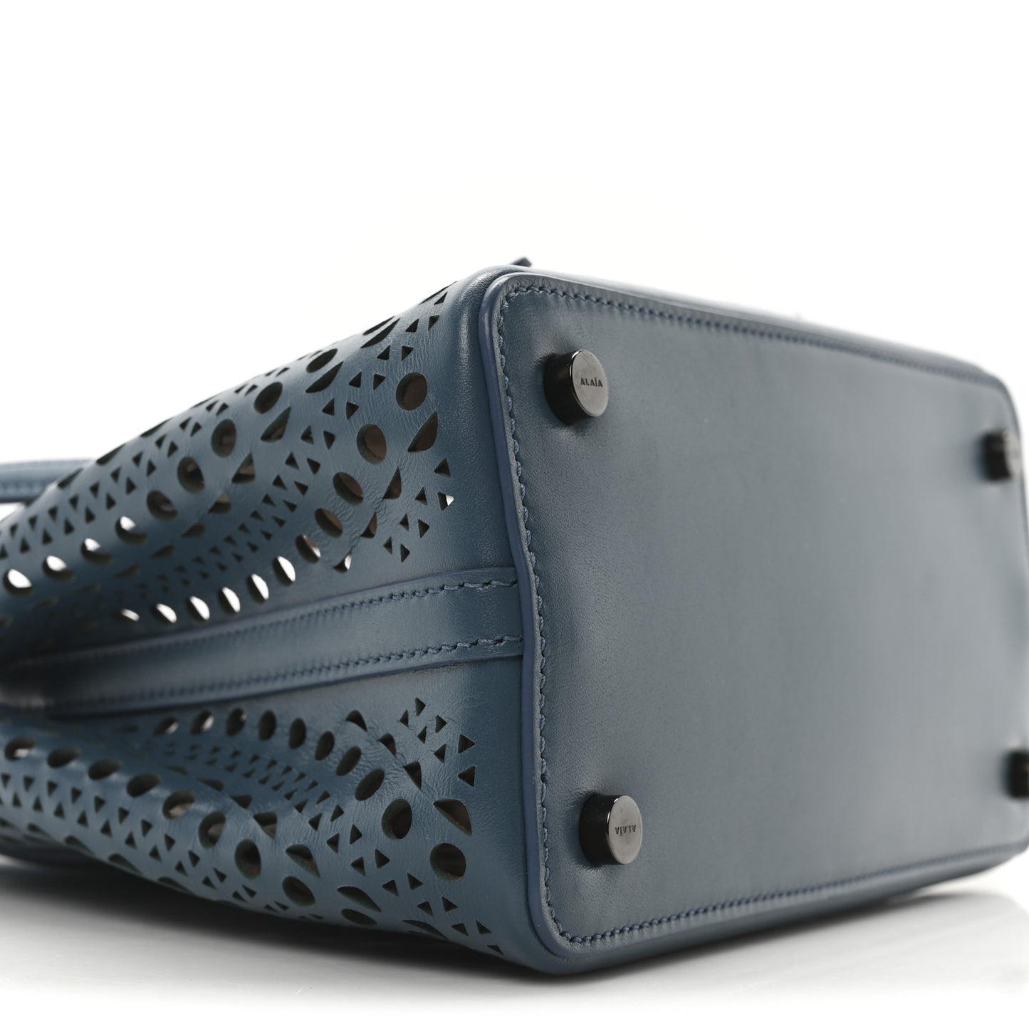 Lux Calfskin Vienne Wave Mina 20 Bag Bleu Ardois