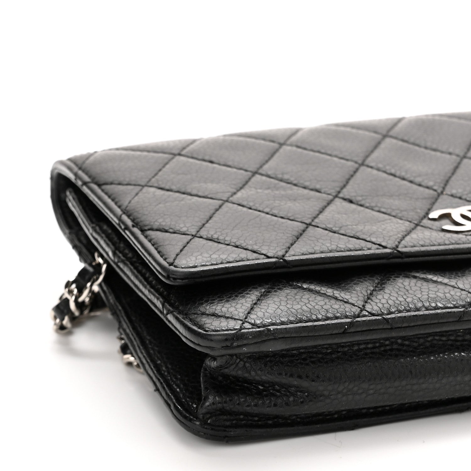 Chanel Caviar Quilted Wallet On Chain WOC Black 10 of 12