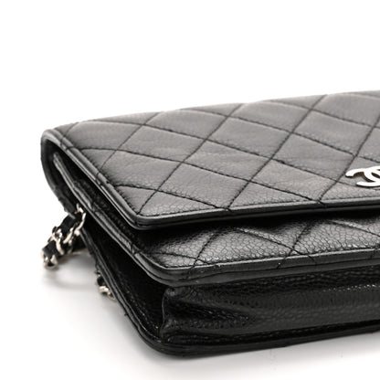 Chanel Caviar Quilted Wallet On Chain WOC Black 10 of 12
