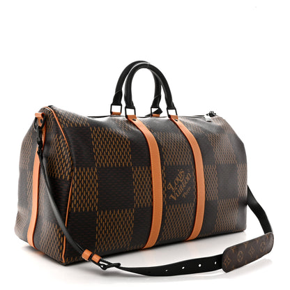 Louis Vuitton x Nigo Giant Damier Ebene Monogram Keepall Bandouliere 50 2 of 10