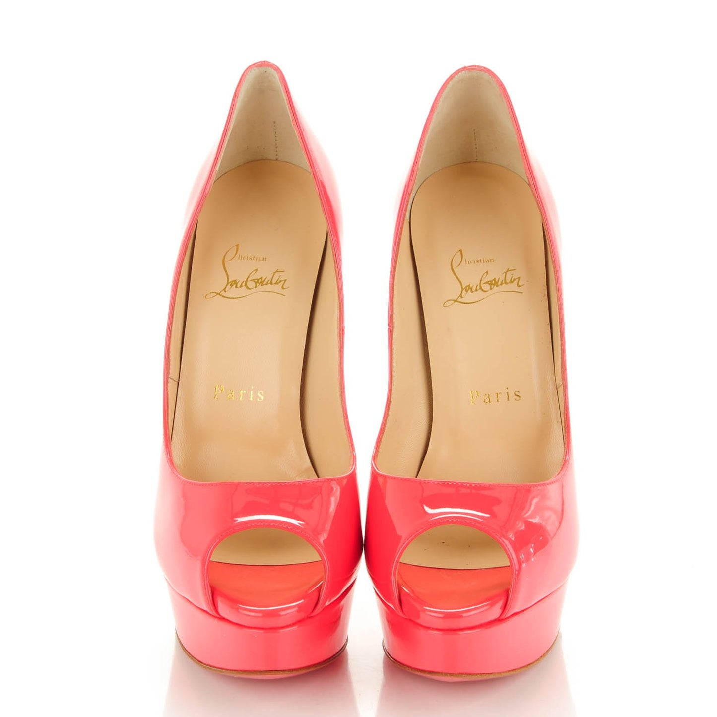 Patent Lady Peep 150 Pumps 38 Framboisine